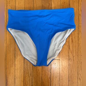 Lime Ricki Bright Blue One-Piece Swim (High Waist Style)